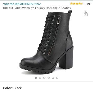 Heeled combat boots
